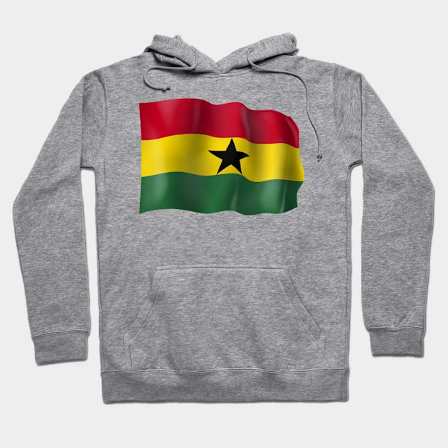 Ghana flag Hoodie by SerenityByAlex